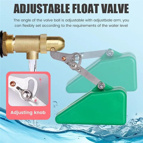 1/2 Inch Brass Float Ball Valve – Adjustable Water Level Control