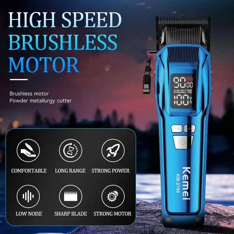 Kemei KM-2796 Pro Brushless Hair Clipper 9000RPM Fade
