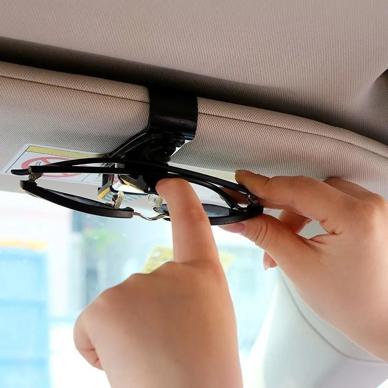 2-Pack Car Visor Sunglass Holder Clip | ABS Eyeglass Mount