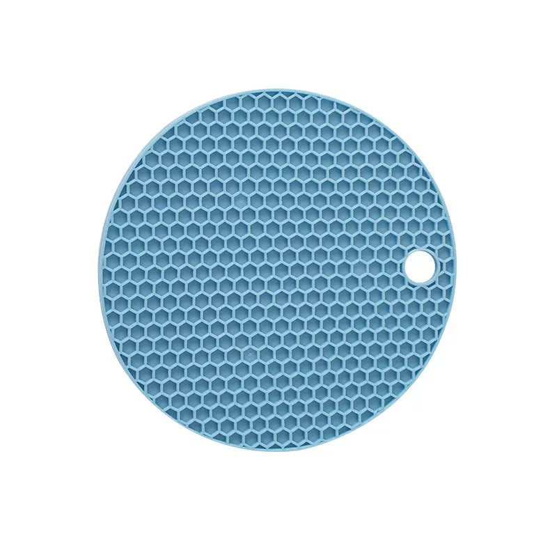 Round Honeycomb Silicone Trivet Mat – Heat Resistant Pot Holder