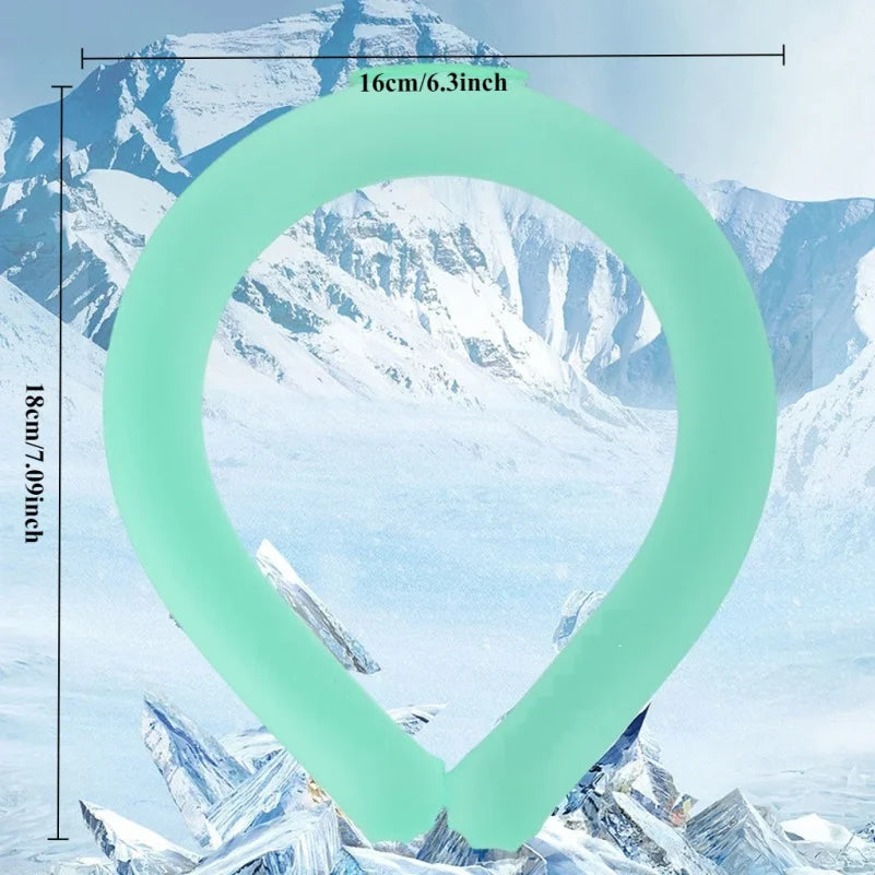 Reusable Cooling Neck Ring – Gel Ice Wrap for Summer Outdoor