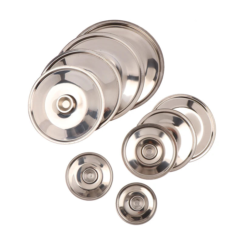 Stainless Steel Round Pot Lid Universal Saucepan Cover 10–24cm