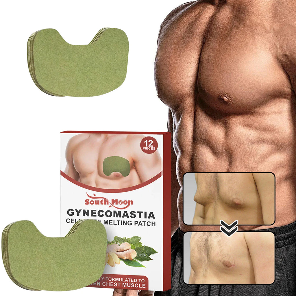 Men's Invisible Chest Lift Firming Patches – 12 Pack | Bamboo Fiber