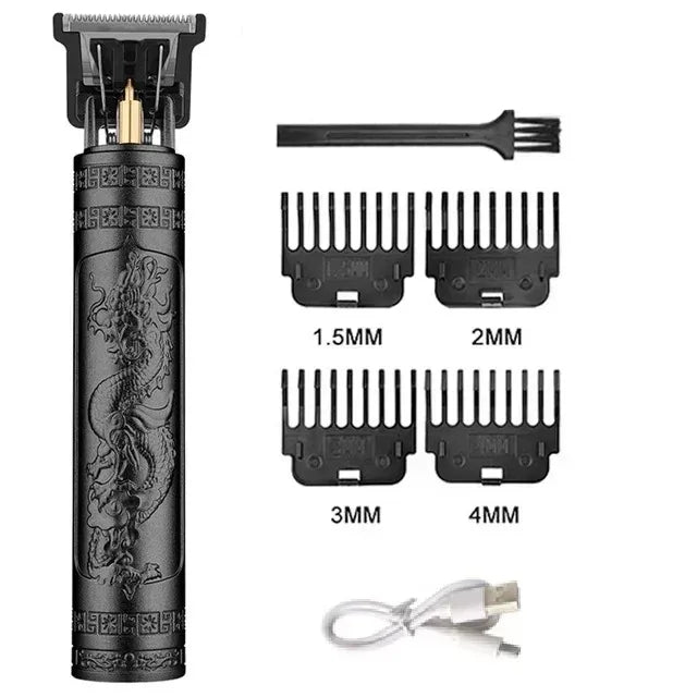 Vintage T9 Rechargeable Hair Clipper & Beard Trimmer for Men