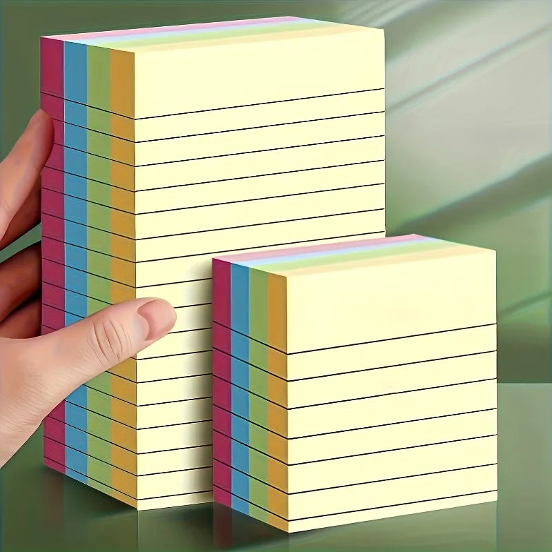 100-Sheet Colored Lined Sticky Notes Memo Pad – Office & School