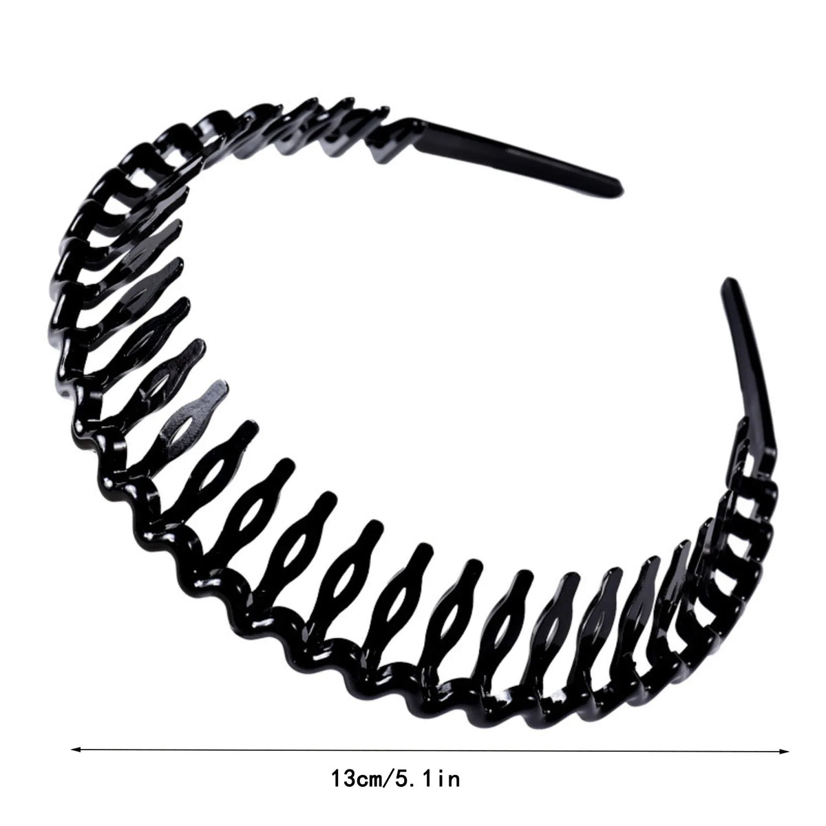 Women's Anti-Slip Wavy Toothed Headband Zig Zag Comb Hair Hoop