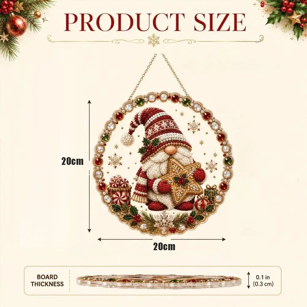 5D Christmas Pearl Diamond Painting Kit – DIY Acrylic Round Board