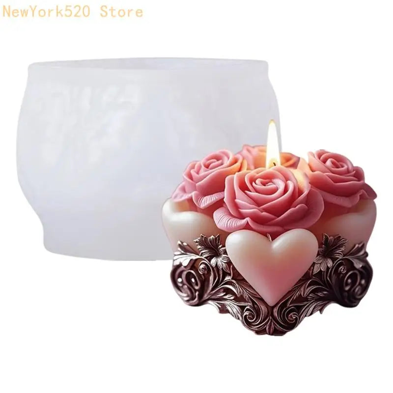 Rose Silicone Mold for Epoxy Resin, Soap & Crafts