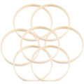 40-Pack Bamboo Dreamcatcher Rings 27cm – DIY Macrame Hoops