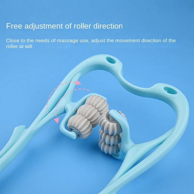 OREADEX 4-Wheel Manual Neck & Shoulder Kneading Massager
