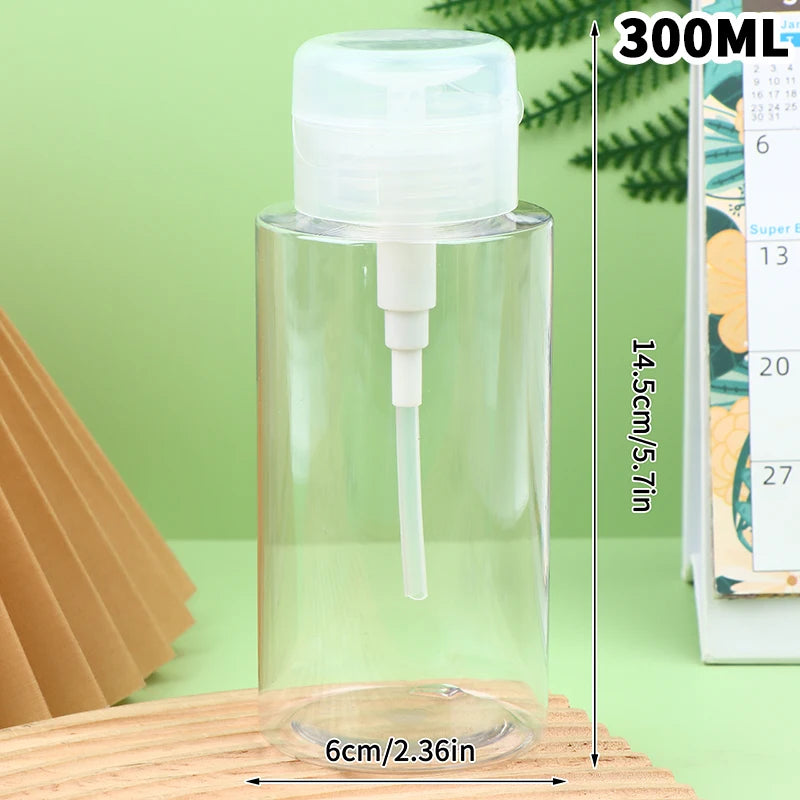 Refillable Pump Dispenser Bottle 100–300ml | Makeup & Nail