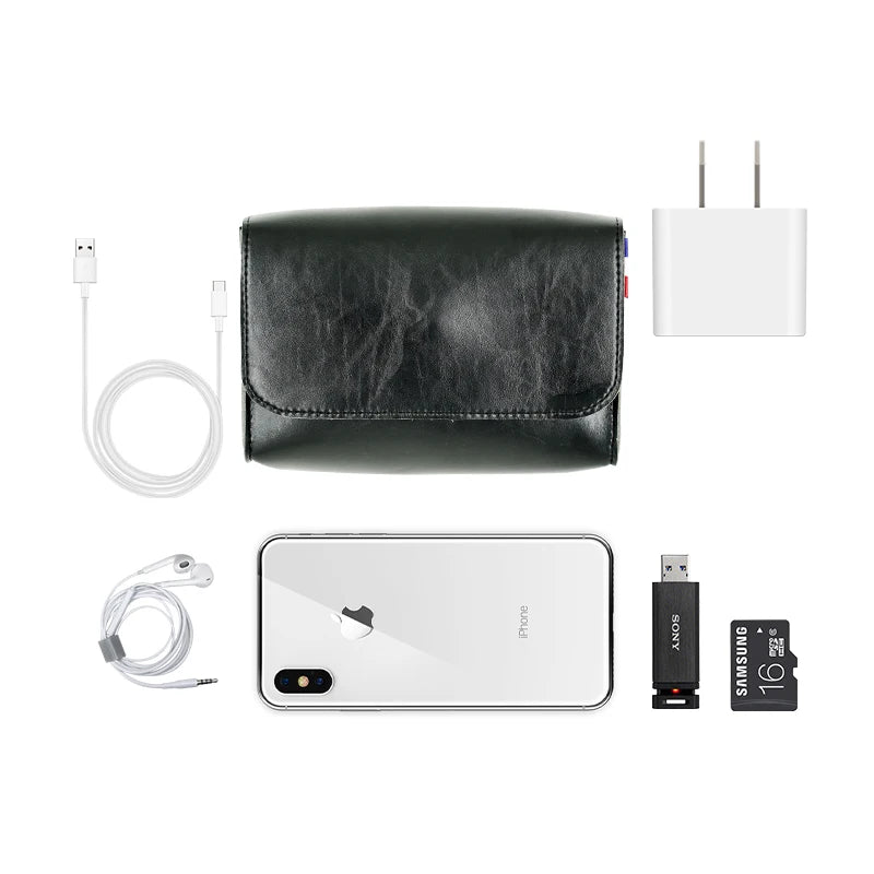 VIBE Magnetic PU Leather MacBook Accessories Storage Pouch