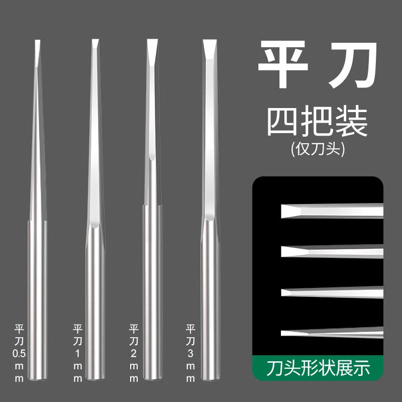 Wood Carving Tool Set – Flat Knife & Rattan Basket 0.5mm