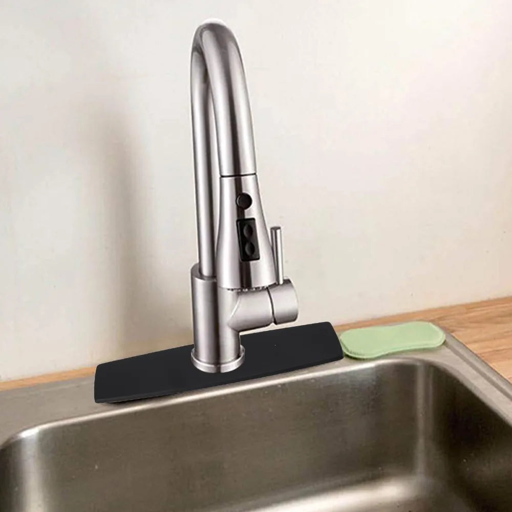 304 Stainless Steel Faucet Deck Plate Matte Black 10 Inch