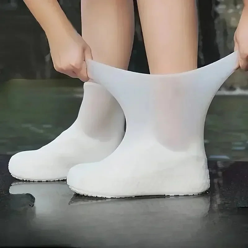 Silicone Waterproof Rain Shoe Covers – Non-Slip Overshoes M/L