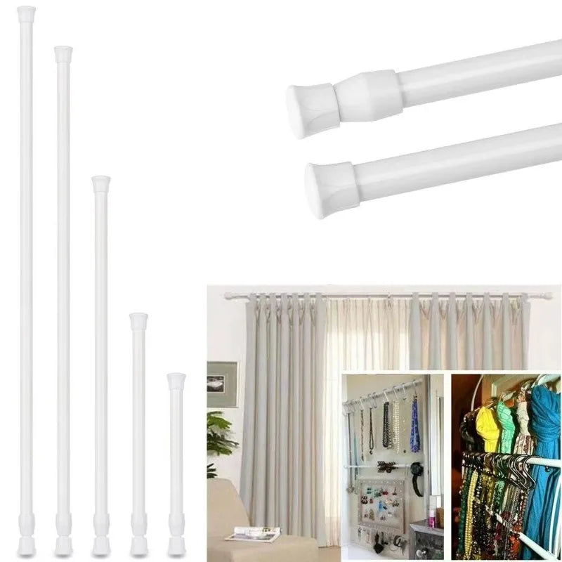 Adjustable Punch-Free Telescopic Curtain Rod | Shower & Closet