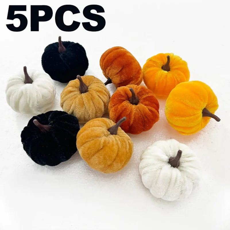 10PCS Halloween Foam Pumpkin Set – 5CM Artificial Decorations