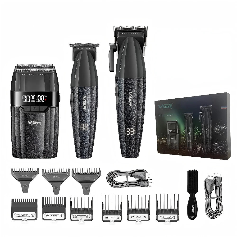 VGR V-640 Cordless Hair Clipper Trimmer Shaver 9000 RPM