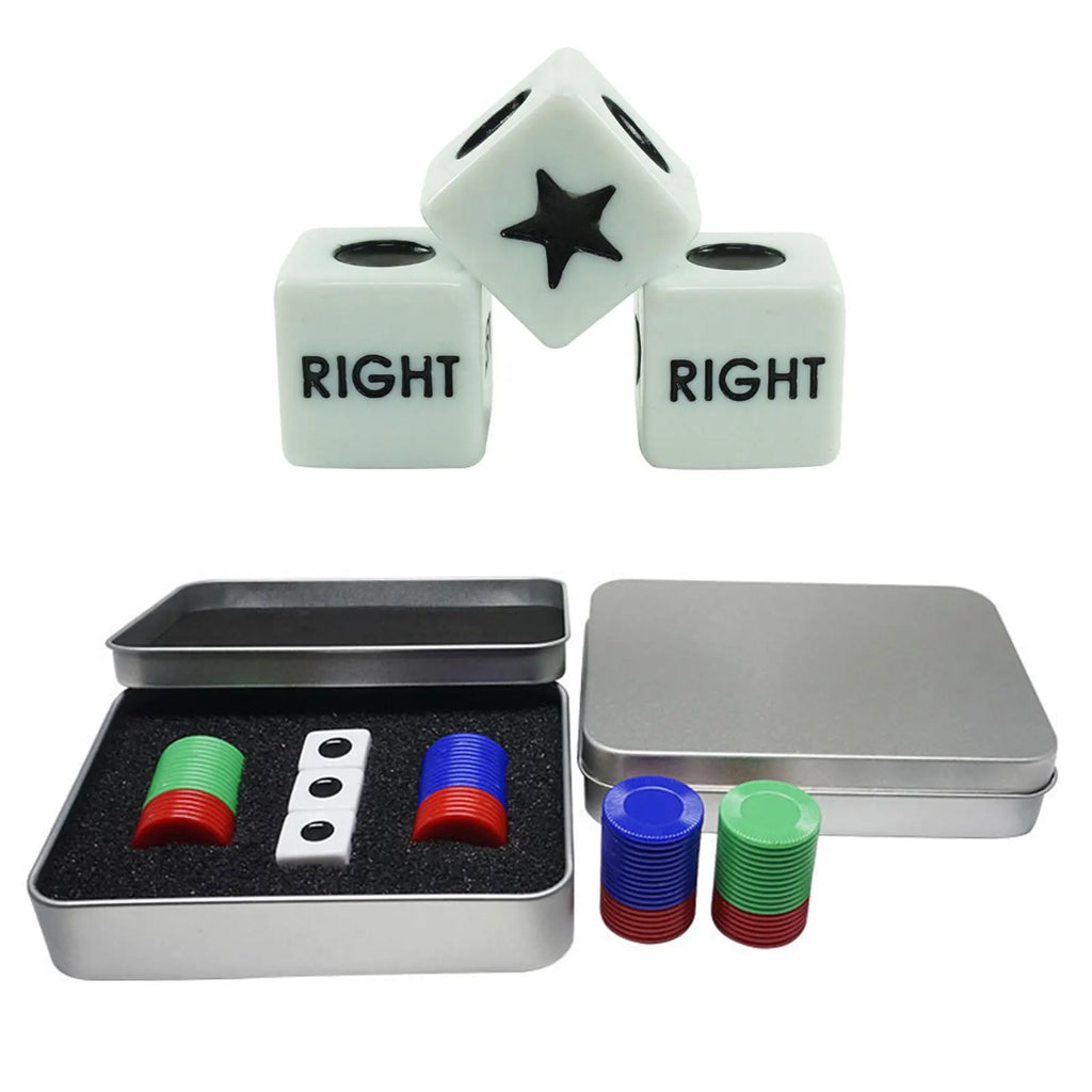 Left Middle Right Dice Game Set – Portable Party Game
