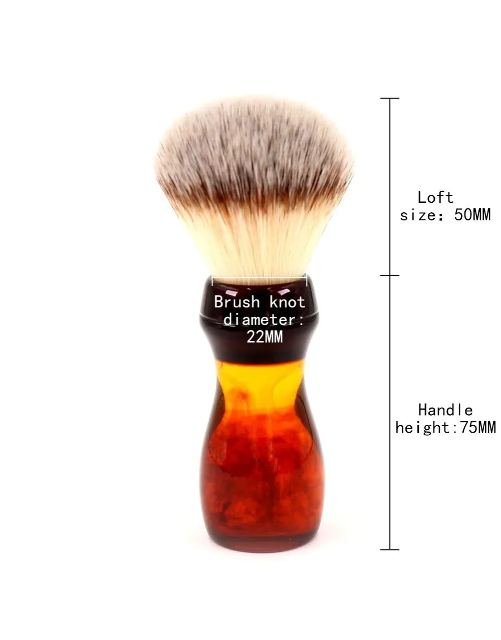 Yaqi 22mm Cola Synthetic Shaving Brush – Collectible Gift