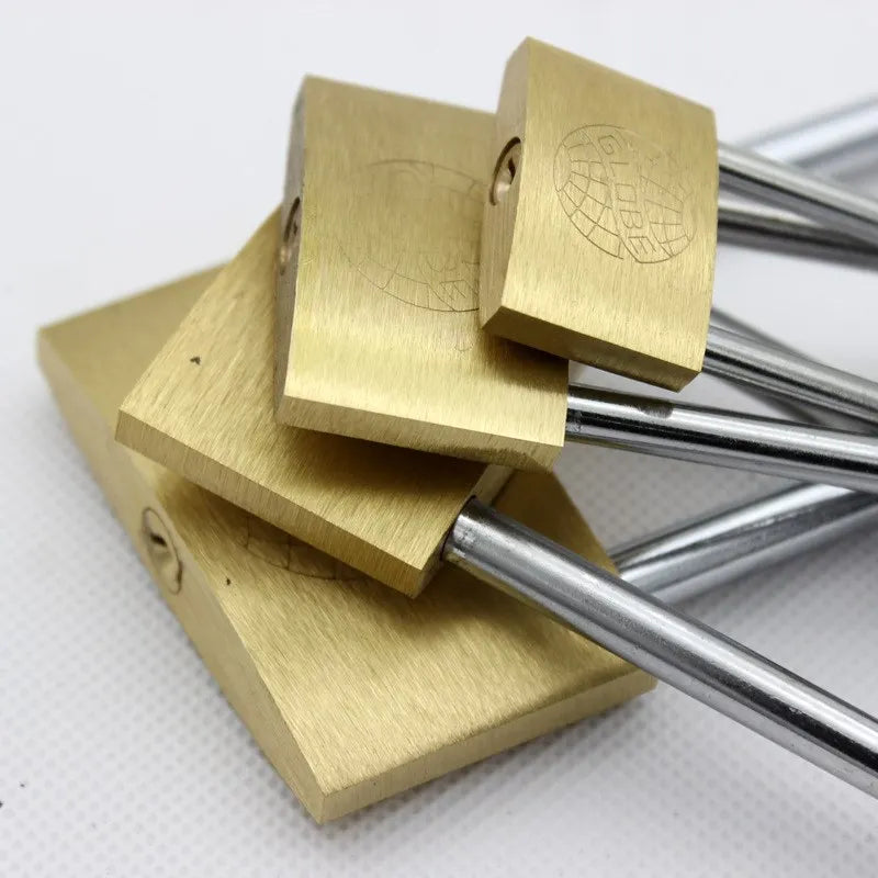 Brass Copper Padlock Wolf Head Design 20mm–40mm with 3 Keys