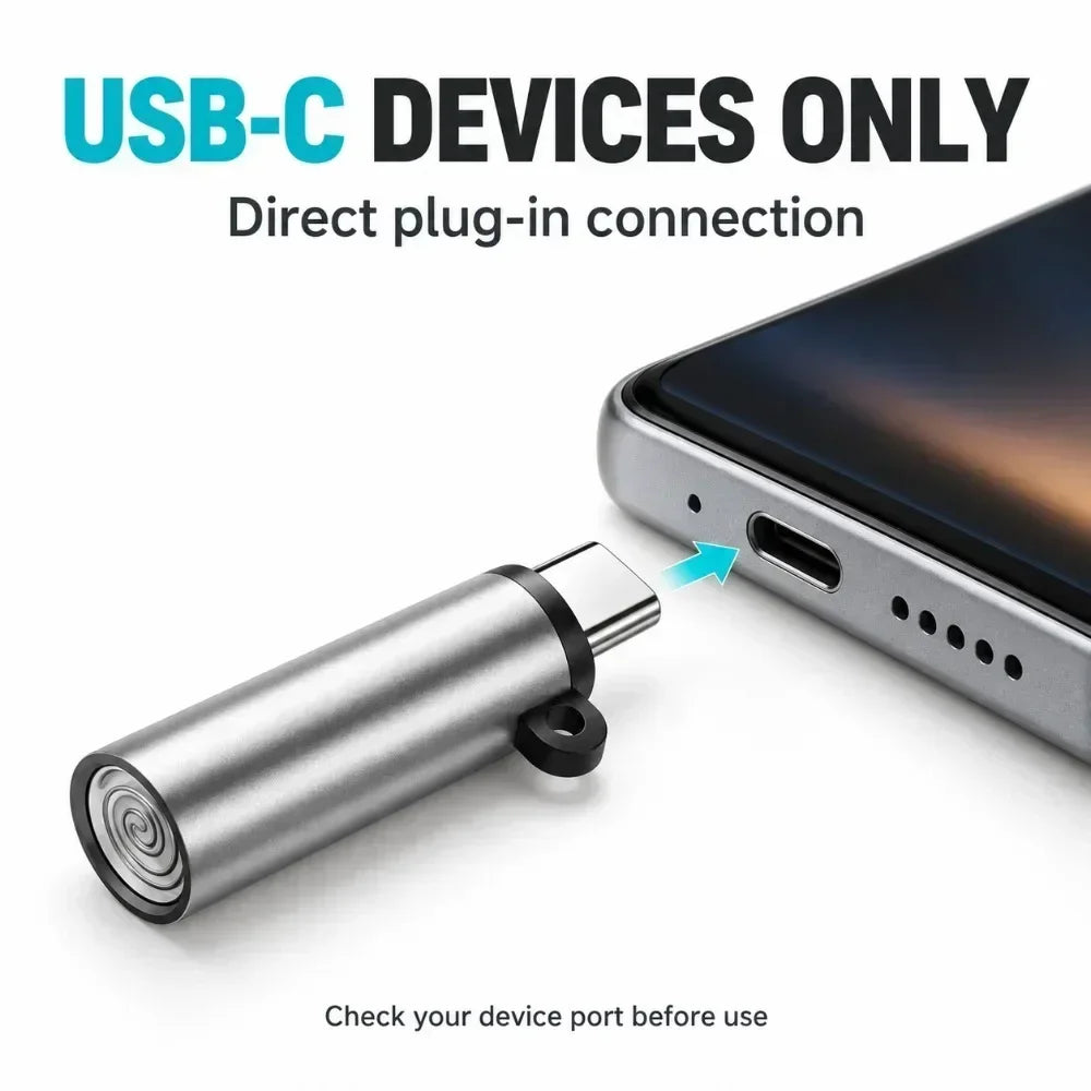 VIBE Type-C Mini Portable Lighter – Plug & Play, No Charging