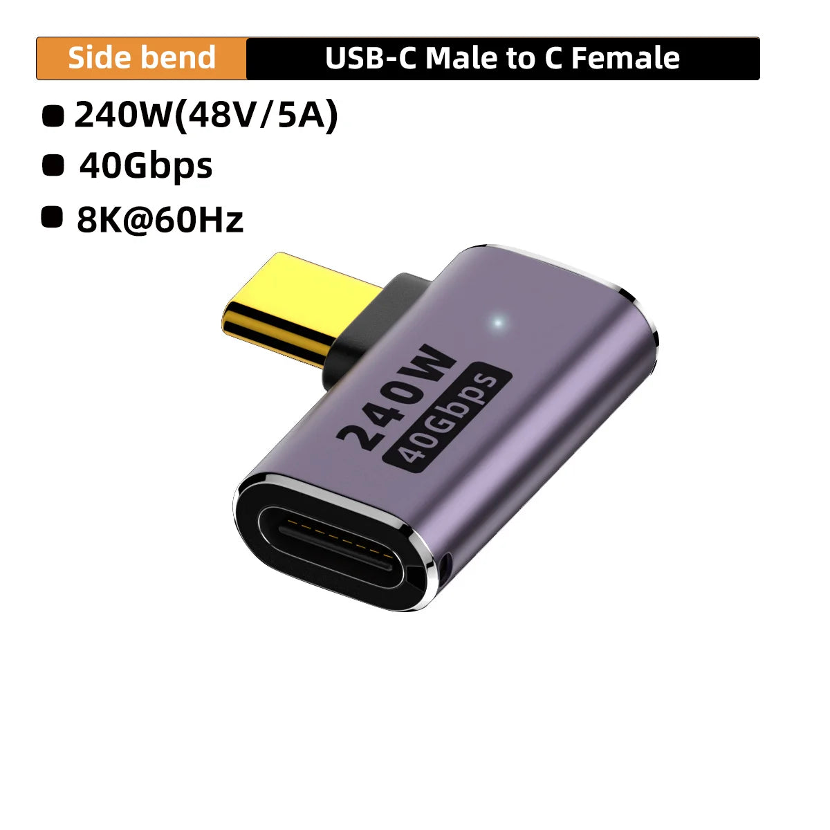 USB4 40Gbps USB-C Adapter – 240W Fast Charging & 8K60Hz