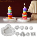 10-Pc Stackable Silicone Molds – Soap, Resin & Baking