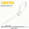 UV Resistant Reusable Nylon Cable Ties 100/300/1000 PCS