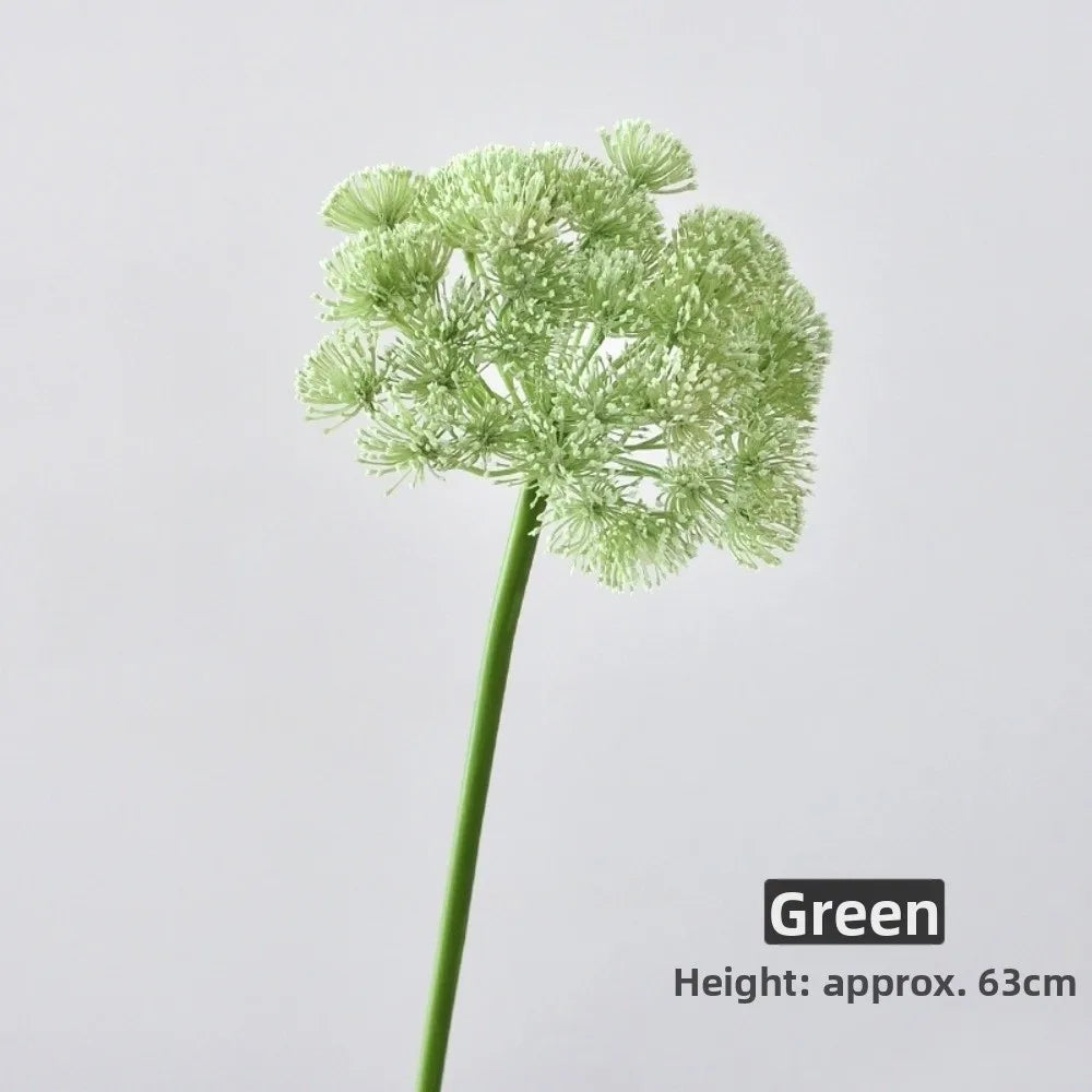 Green Artificial Silk Lace Flowers Faux Dandelion Home Decor