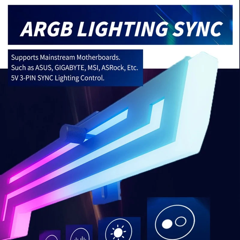 OUYUANSU Z-X6 ARGB GPU Bracket with Temperature Display