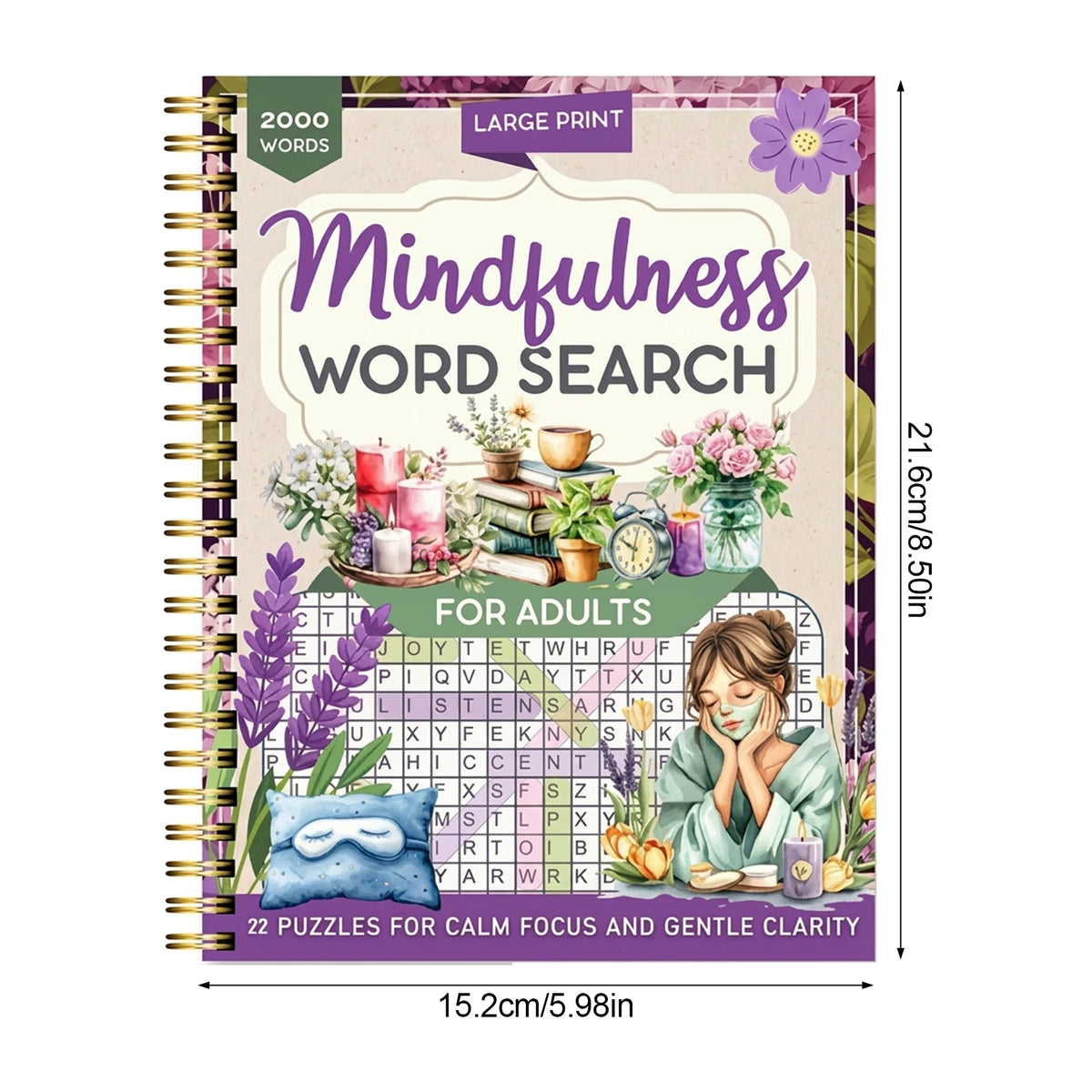 Large Print Word Fill-In Puzzle Book – 120 Pages for Adults