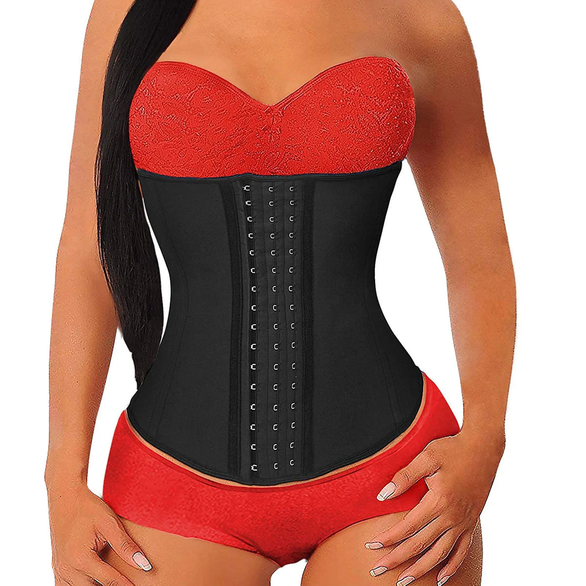 Women's Waist Cincher Corset Bodysuit Shaper – Hook & Eye