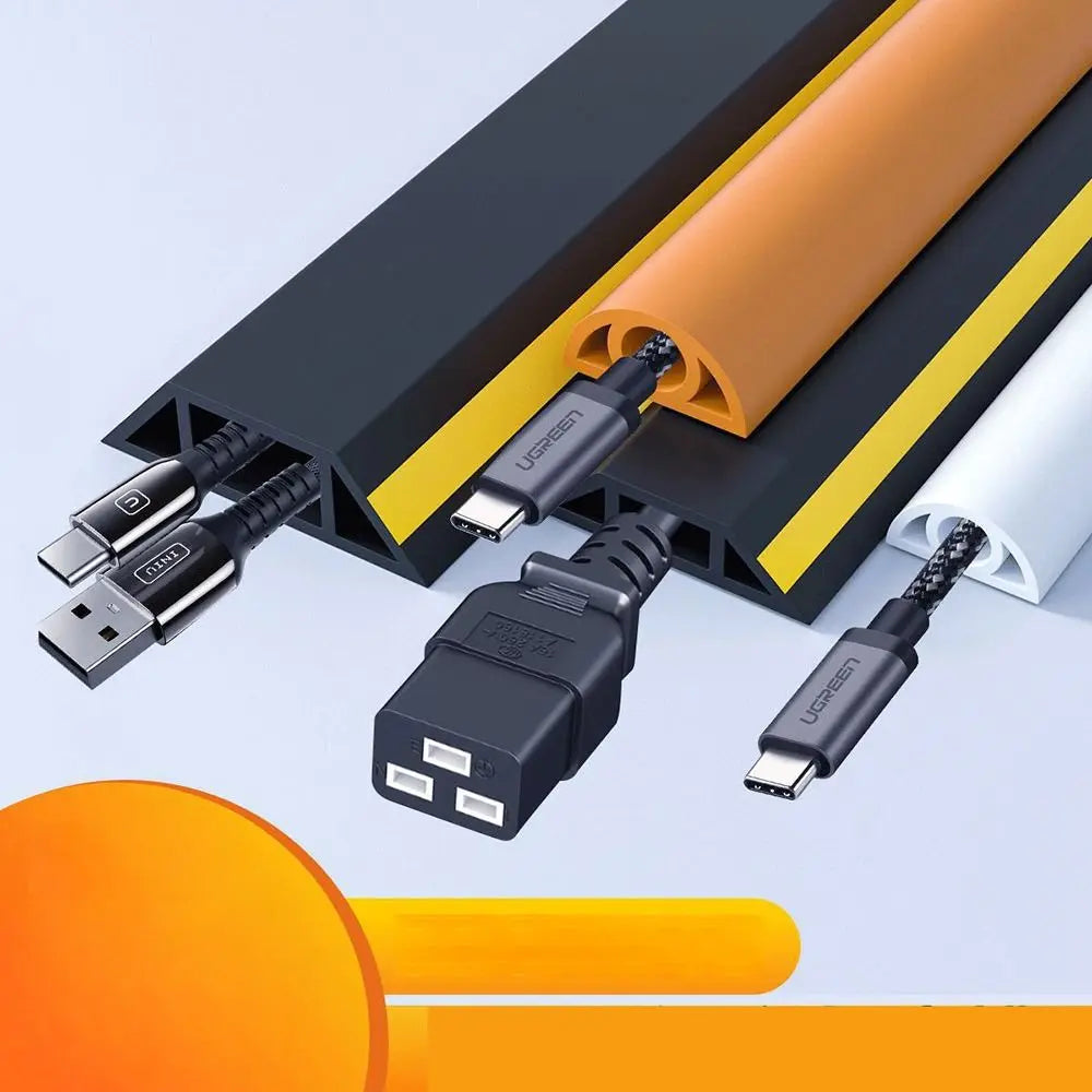 Floor Cord Cover PVC Cable Protector & Wire Hider