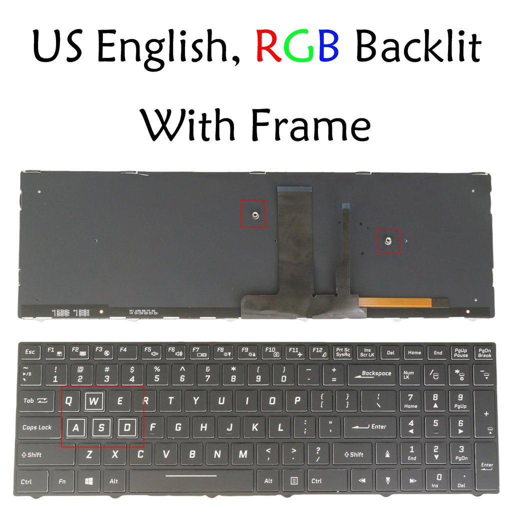 RGB Backlit Keyboard for Clevo N857HK1 N870HK1 P950 P955 Series