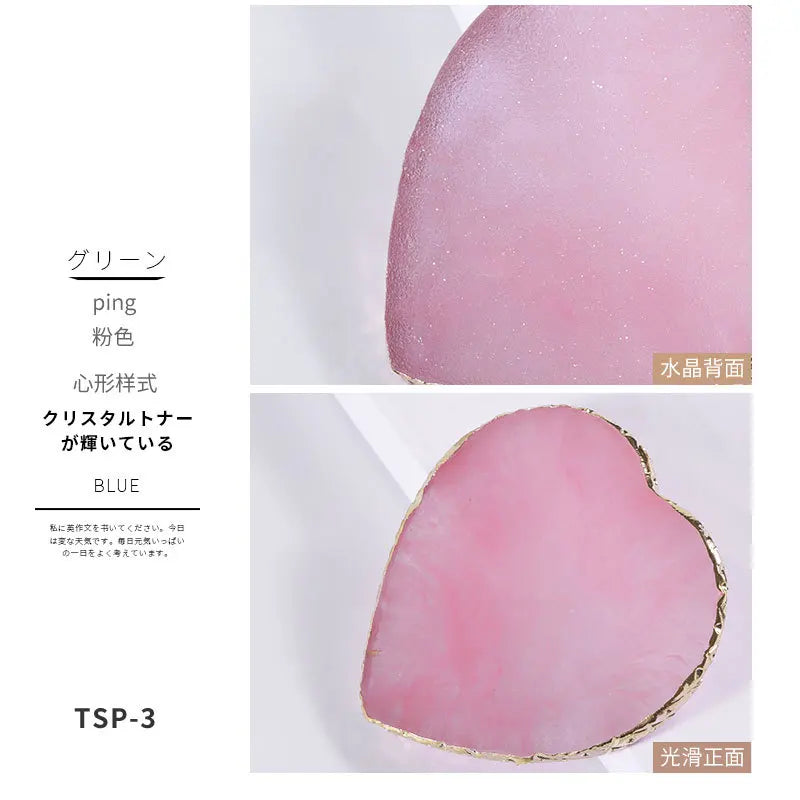 Resin Nail Art Mixing Palette Gold Edge Agate Style Multi Shape