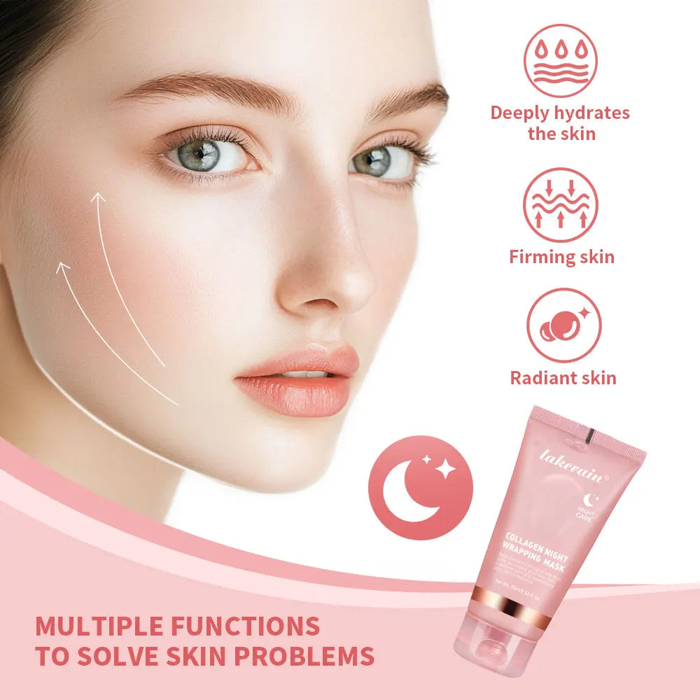 4-Piece Collagen Peel-Off Overnight Facial Mask – Firming