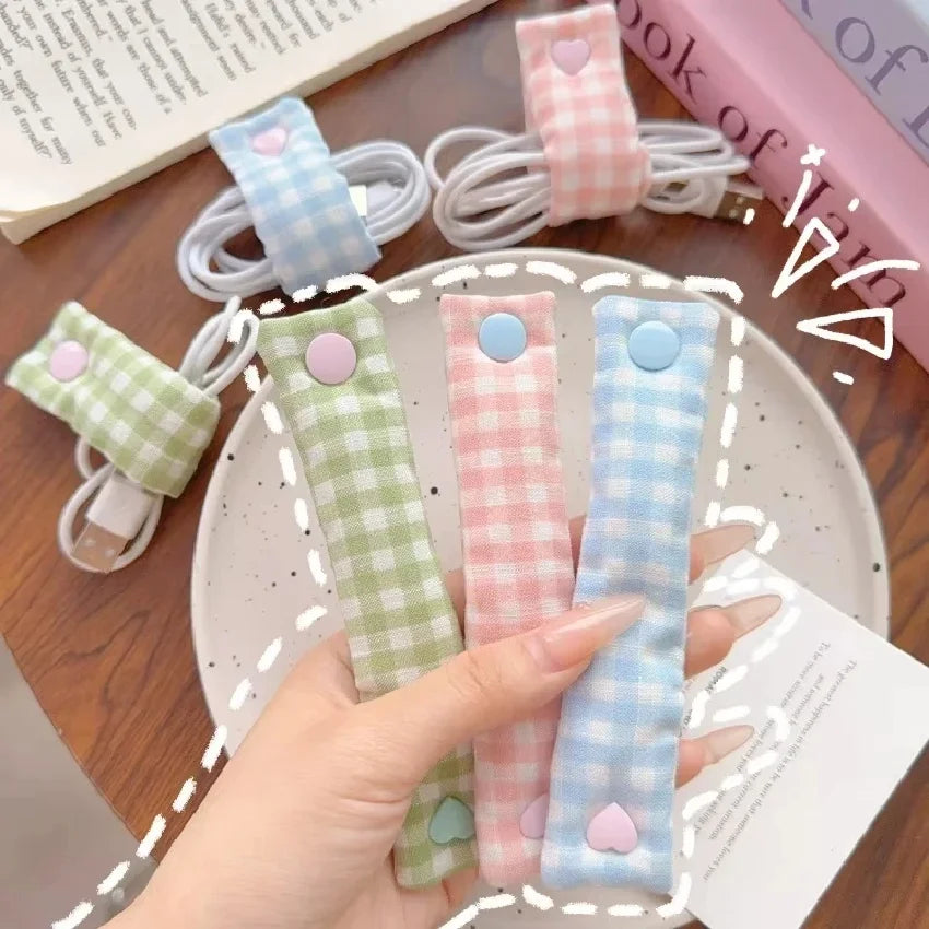 Cute Reusable Fabric Cable Organizers – Pack for All Cords