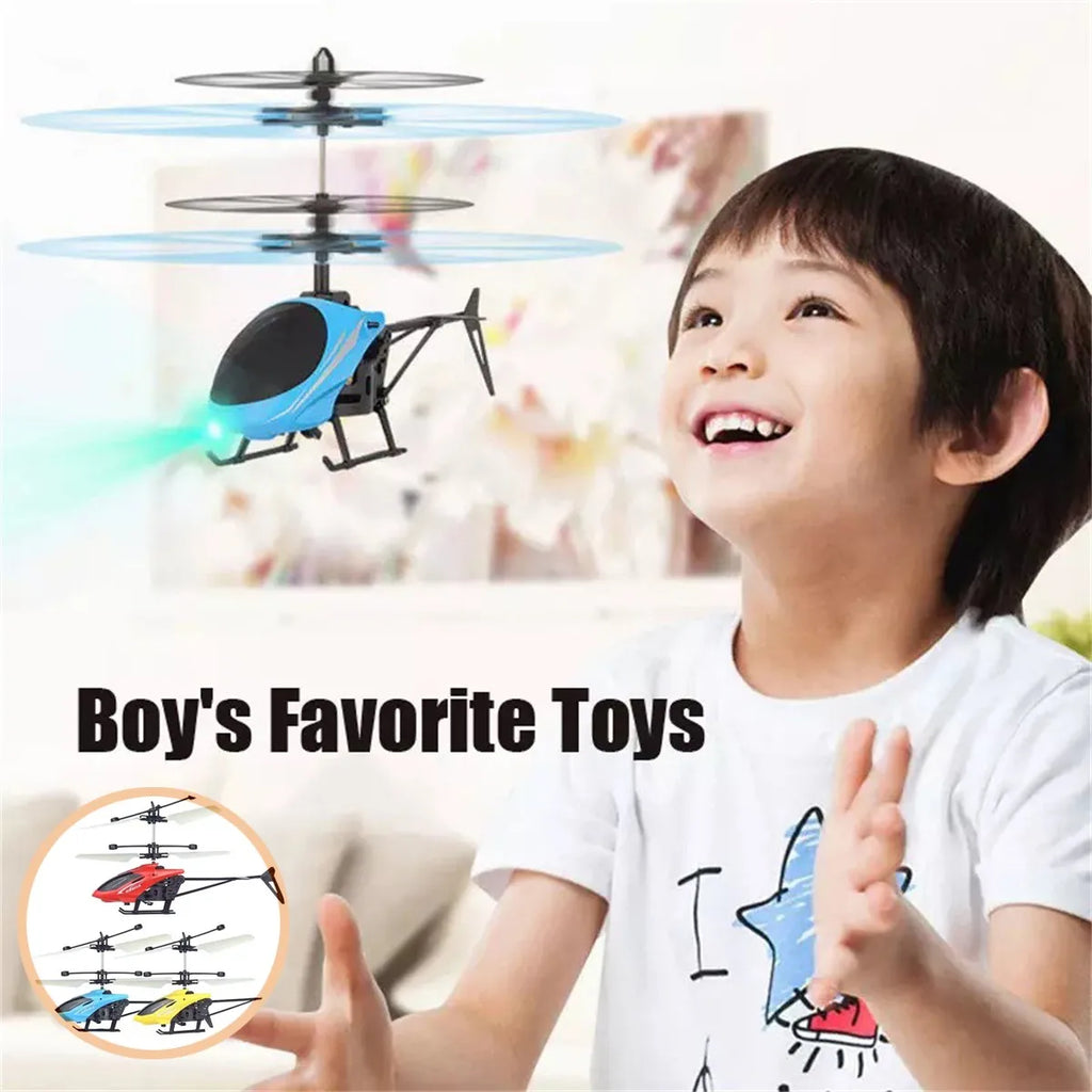 Mini RC Helicopter Drone – Rechargeable Kids Flying Toy