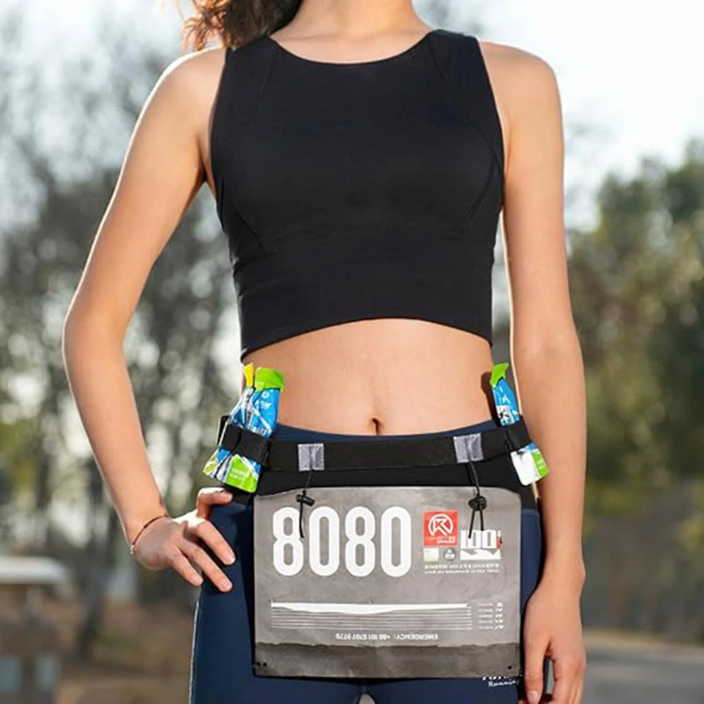 Race Belt with Bib Number Holder – Triathlon Running Belt