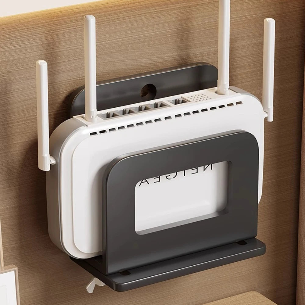 Adjustable Wall Mount Holder for Router, Modem & TV Box