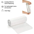 Coreless Clear Trash Bags 8L 50 Pcs – Quick-Dispense Roll