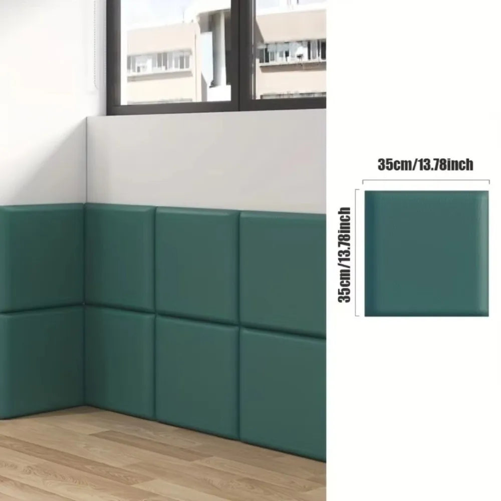 Self-Adhesive Soft Wall Panels – Cushioned Headboard Decor Tiles