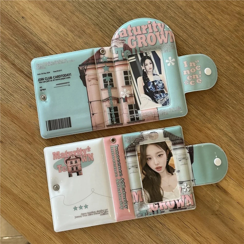 Japanese Mini Photocard Binder Album – 16 Pages, 3 Inch