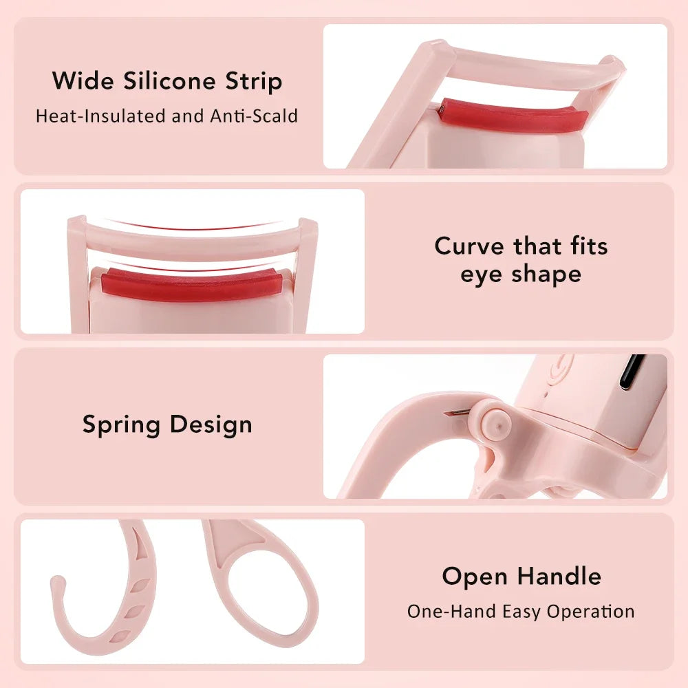 Moajaza Heated Electric Eyelash Curler – USB-C Rechargeable