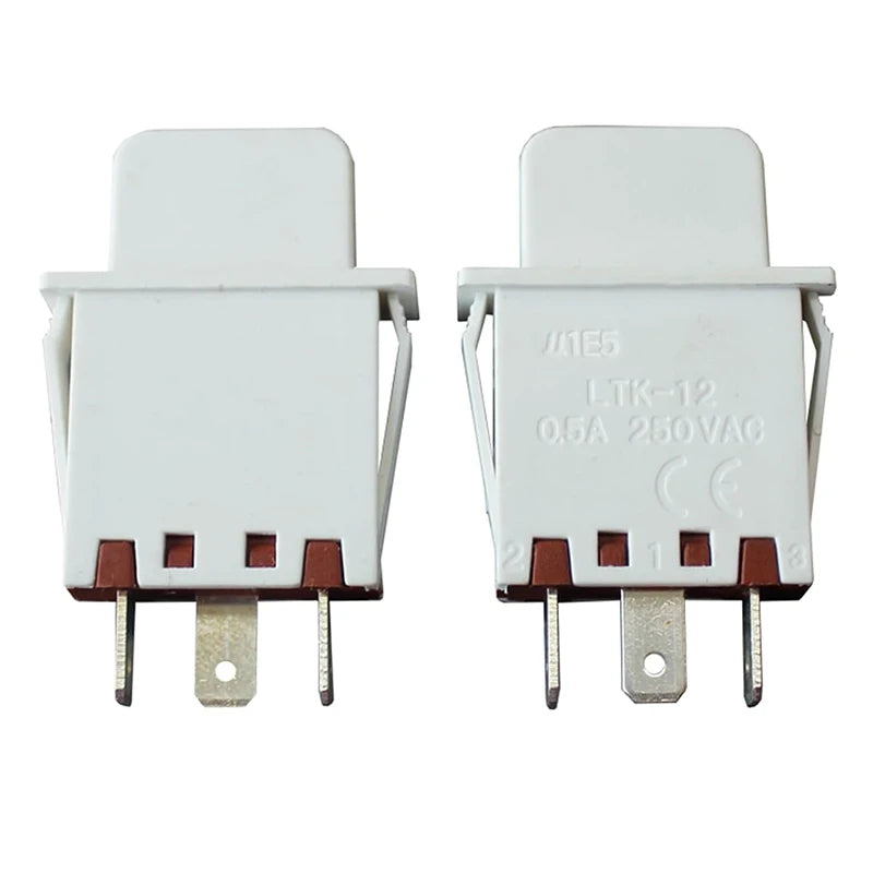 3-Pin NO/NC Button Switch for Refrigerators & Appliances