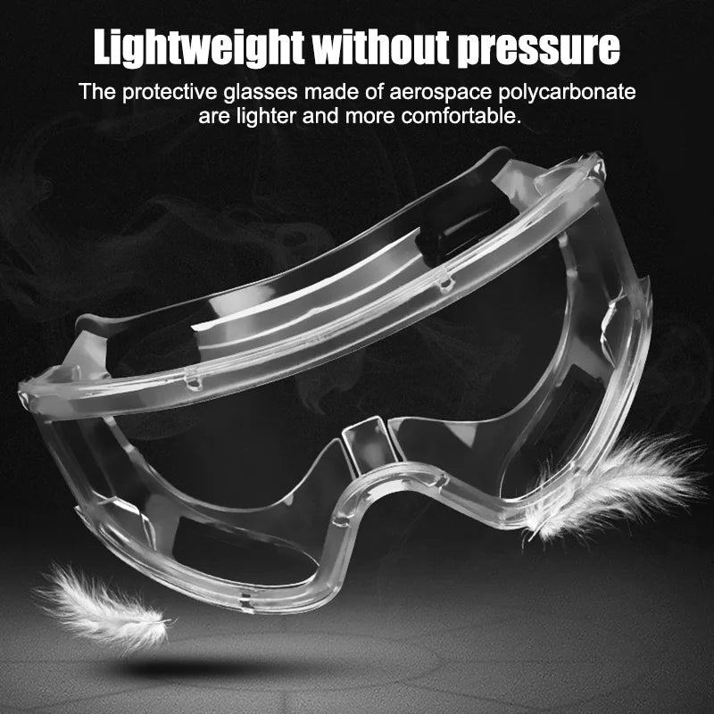 Safety Goggles Over Glasses – Clear Scratch-Resistant Lenses