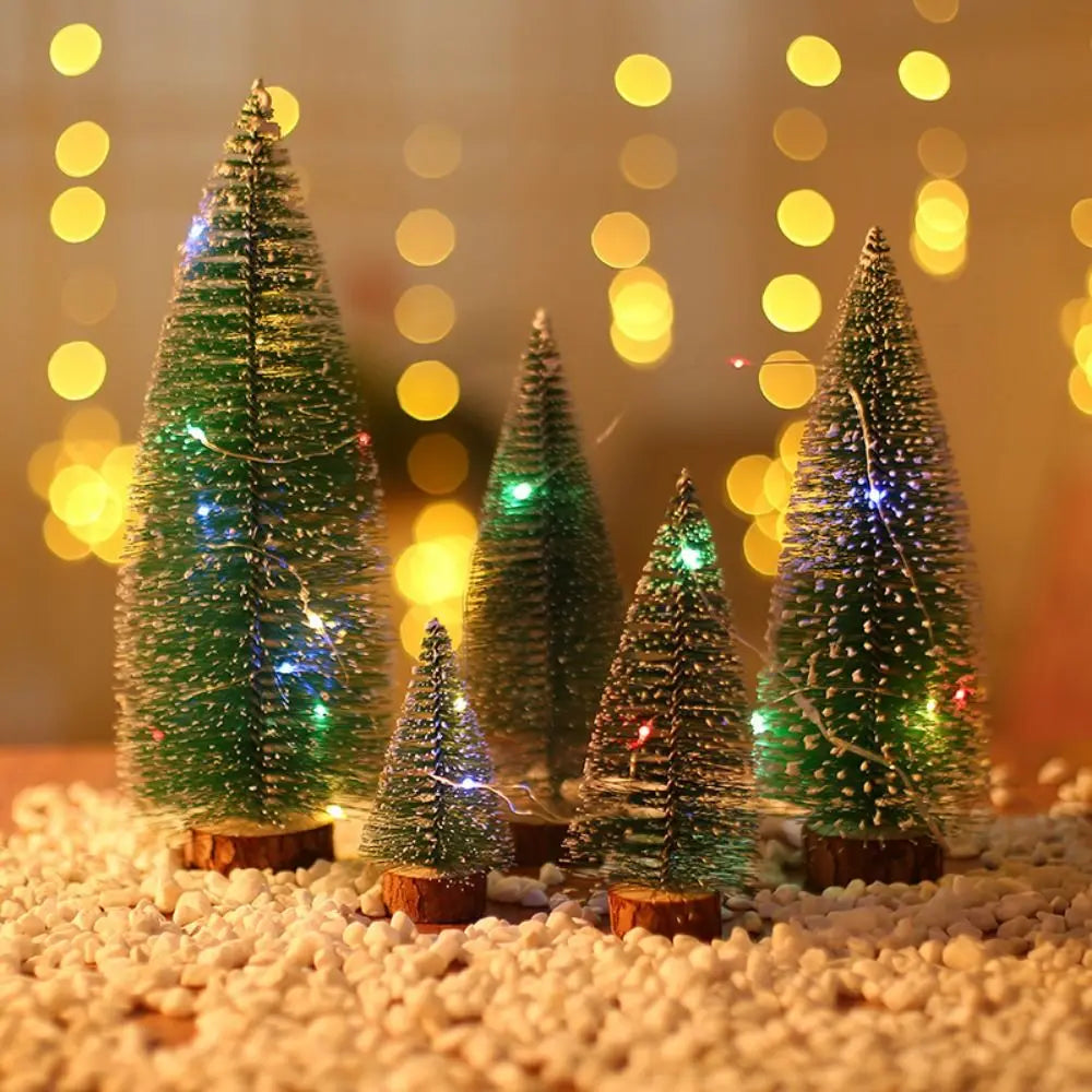 Mini Snow Flocked Pine Trees 5 Sizes – Christmas DIY Decor