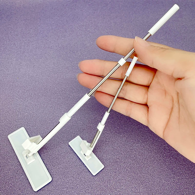 1:12 Dollhouse Miniature Mop – Lifelike Cleaning Accessory