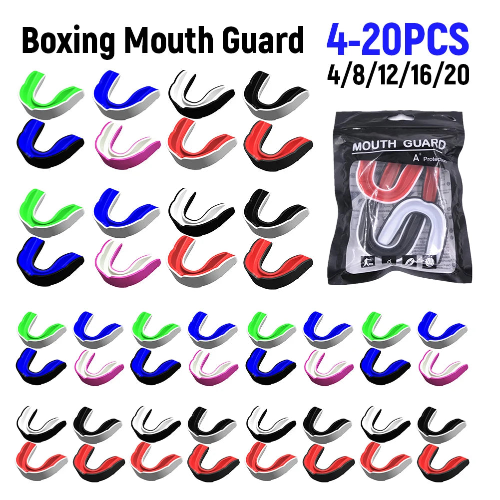 4-Pack EVA Sports Mouth Guard – Boxing MMA Football Wrestling